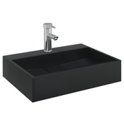 Vidaxl wastafel 50x38x11 cm gegoten mineraal marmer matzwart - afbeelding 3