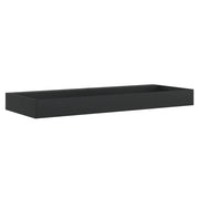 Vidaxl wastafel 120x46x11 cm gegoten mineraal marmer matzwart - afbeelding 2