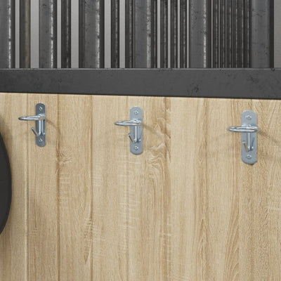 Vidaxl emmerhaken 3 st wandmontage gegalvaniseerd staal zilverkleurig