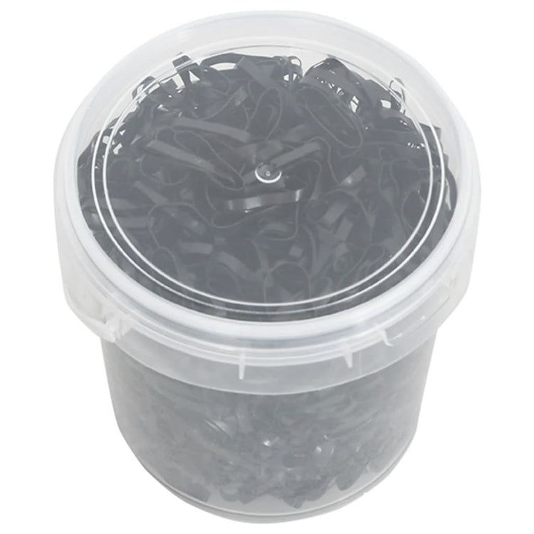 Vidaxl haarelastiekjes paard 1500 st silicone zwart