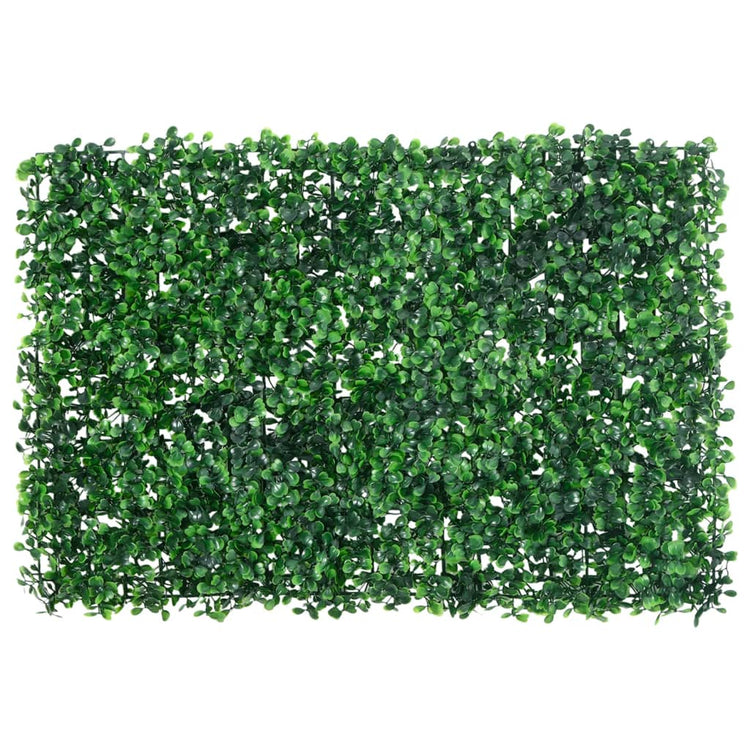 Vidaxl hek met kunstheester 24 st 40x60 cm groen