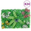 Vidaxl hek met kunstplanten 24 st 40x60 cm groen