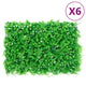 Vidaxl hek met kunstvarenblad 6 st 40x60 cm groen
