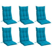 Vidaxl stoelkussens 6 st hoge rug oxford stof lichtblauw - afbeelding 3