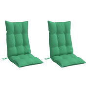 Vidaxl stoelkussens 2 st hoge rug oxford stof groen - afbeelding 3