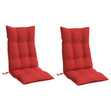 Vidaxl stoelkussens 2 st hoge rug oxford stof rood - afbeelding 3