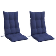 Vidaxl stoelkussens 2 st hoge rug oxford stof marineblauw - afbeelding 3