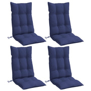 Vidaxl stoelkussens 4 st hoge rug oxford stof marineblauw - afbeelding 3