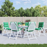 Vidaxl stoelkussens 6 st lage rug oxford stof groen - afbeelding 1