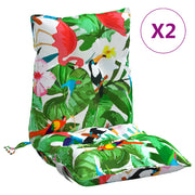 Vidaxl buiten kussen 2 st stof meerkleurig 100 x 50 x 7 cm - afbeelding 2