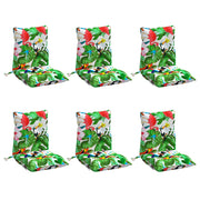 Vidaxl stoelkussens 6 st lage rug oxford stof meerkleurig - afbeelding 3