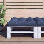 Vidaxl palletkussen 70x70x12 cm stof marineblauw - afbeelding 1