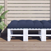 Vidaxl palletkussen 120x80x12 cm stof marineblauw - afbeelding 1