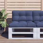 Vidaxl palletkussen 70x40x12 cm oxford stof marineblauw - afbeelding 1