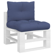 Vidaxl palletkussenset 60x38x13 cm stof marineblauw - afbeelding 3