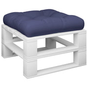 Vidaxl palletkussen 60x61,5x10 cm stof marineblauw - afbeelding 3