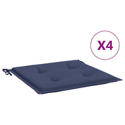 Vidaxl palletkussens 4 st 40x40x3 cm oxford stof marineblauw - afbeelding 2