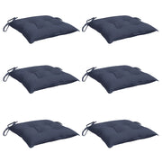 Vidaxl stoelkussens 6 st 40x40x7 cm oxford stof marineblauw - afbeelding 3