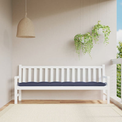 Vidaxl tuinbankkussen 200x50x7 cm oxford stof marineblauw