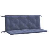 Vidaxl tuinbankkussens 2 st 120x50x7 cm oxford stof marineblauw - afbeelding 2
