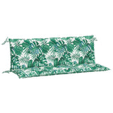 Vidaxl tuinbankkussens 2 st 150x50x7 cm oxford stof bladpatroon - afbeelding 2