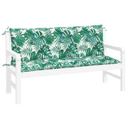 Vidaxl tuinbankkussens 2 st 150x50x7 cm oxford stof bladpatroon - afbeelding 3