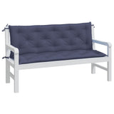 Vidaxl tuinbankkussens 2 st 150x50x7 cm oxford stof marineblauw - afbeelding 3