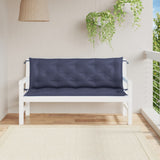 Vidaxl tuinbankkussens 2 st 150x50x7 cm oxford stof marineblauw - afbeelding 1