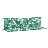 Vidaxl tuinbankkussens 2 st 180x50x7 cm oxford stof bladpatroon - afbeelding 2