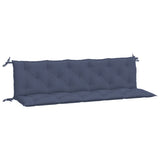 Vidaxl tuinbankkussens 2 st 180x50x7 cm oxford stof marineblauw - afbeelding 2