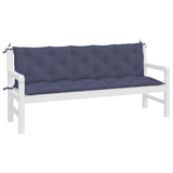 Vidaxl tuinbankkussens 2 st 180x50x7 cm oxford stof marineblauw - afbeelding 3