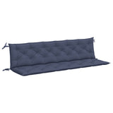 Vidaxl tuinbankkussens 2 st 200x50x7 cm oxford stof marineblauw - afbeelding 2
