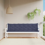 Vidaxl tuinbankkussens 2 st 200x50x7 cm oxford stof marineblauw - afbeelding 1