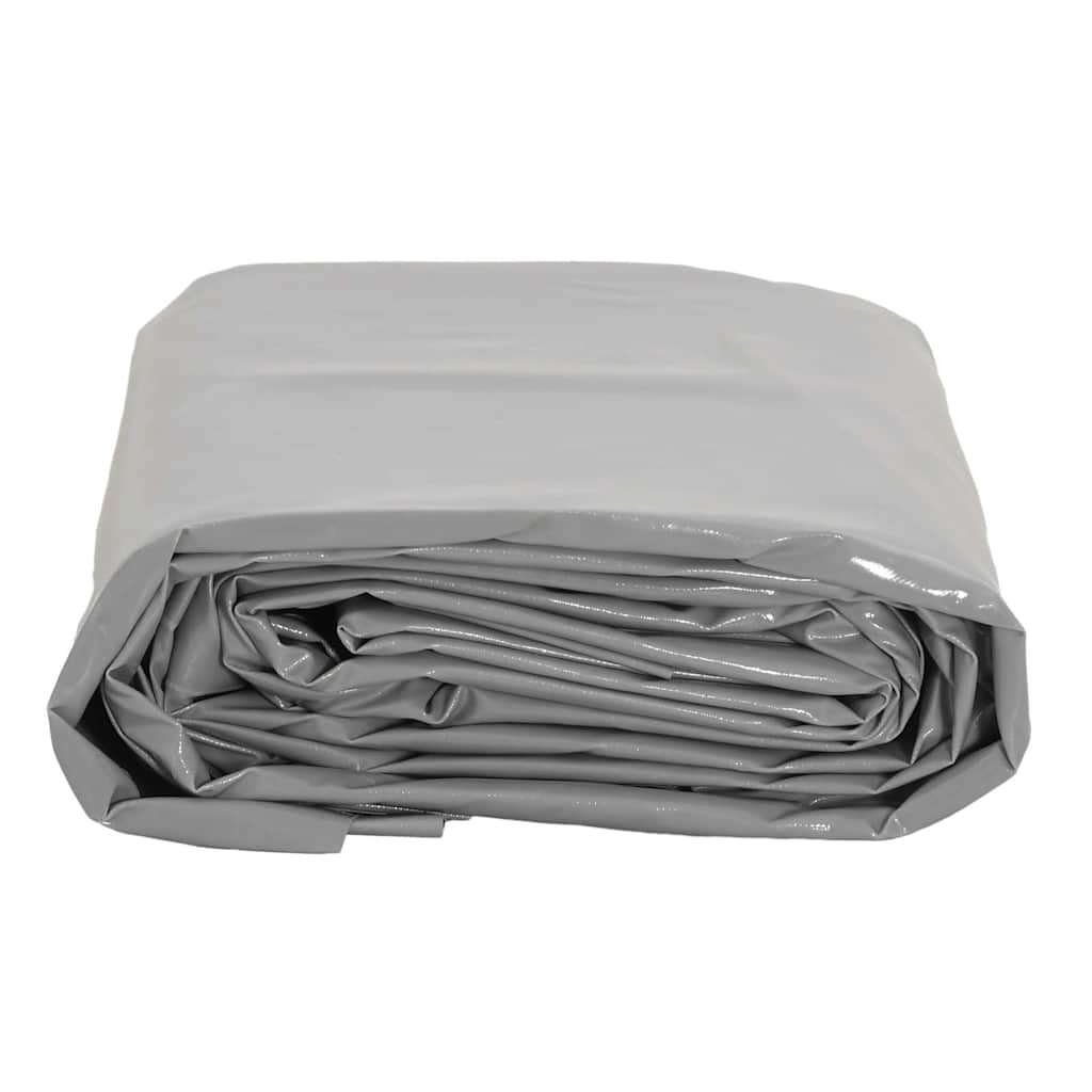 Vidaxl dekzeil 650 g m² 5x8 m grijs