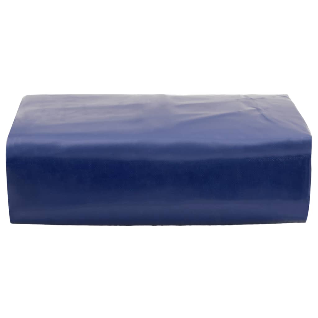 Vidaxl dekzeil 650 g m² 4x7 m blauw