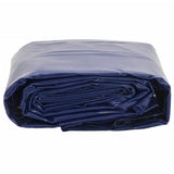 Vidaxl dekzeil 650 g m² 1,5x6 m blauw - afbeelding 3