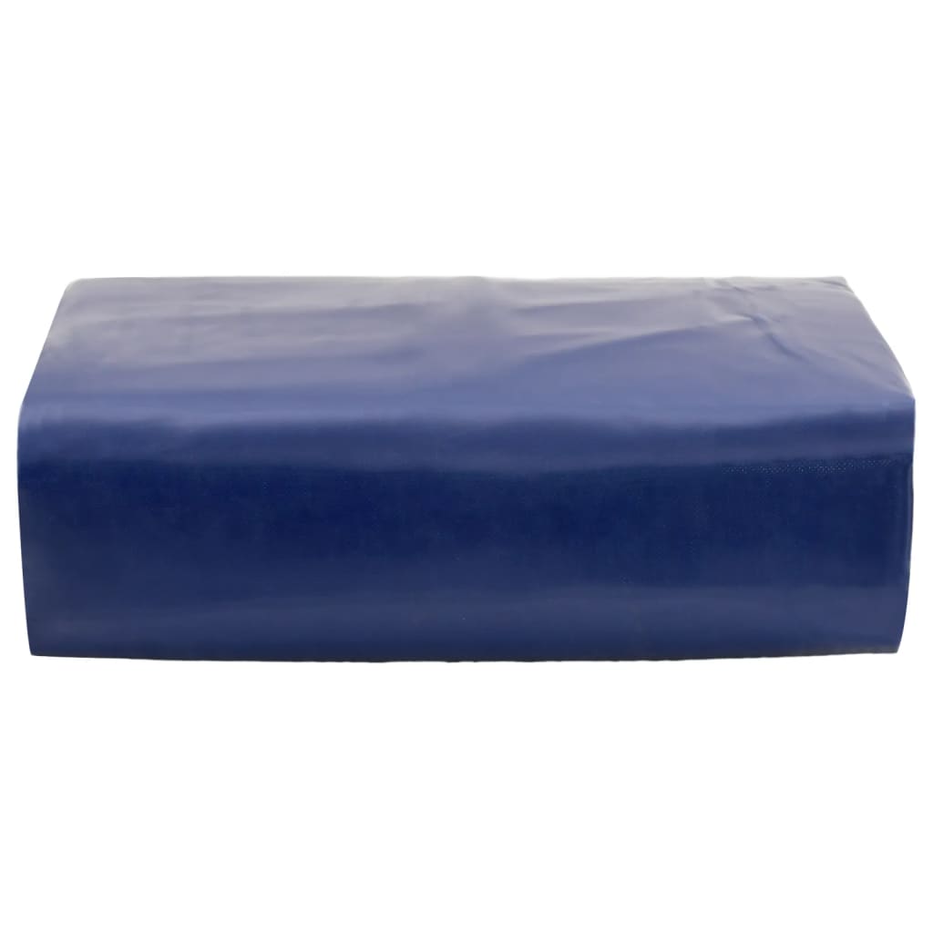 Vidaxl dekzeil 650 g m² 5x8 m blauw