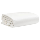 Vidaxl dekzeil 650 g m² 1x2,5 m wit - afbeelding 1