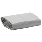 Vidaxl dekzeil 650 g m² ø 3 m grijs - afbeelding 1