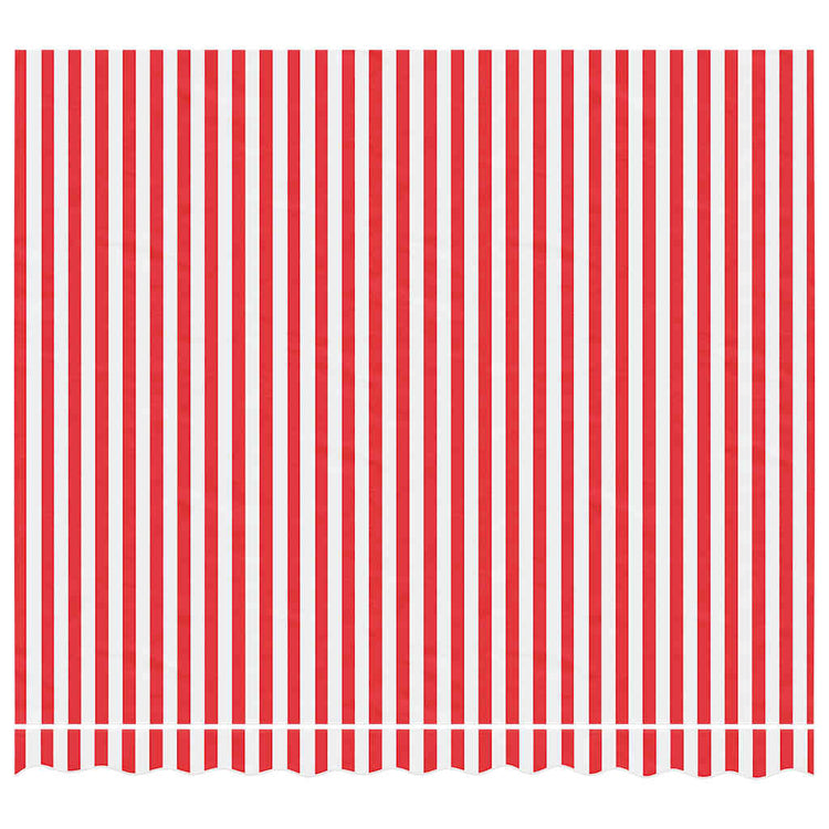 Vidaxl vervangingsdoek voor luifel gestreept 3x2,5 m rood en wit