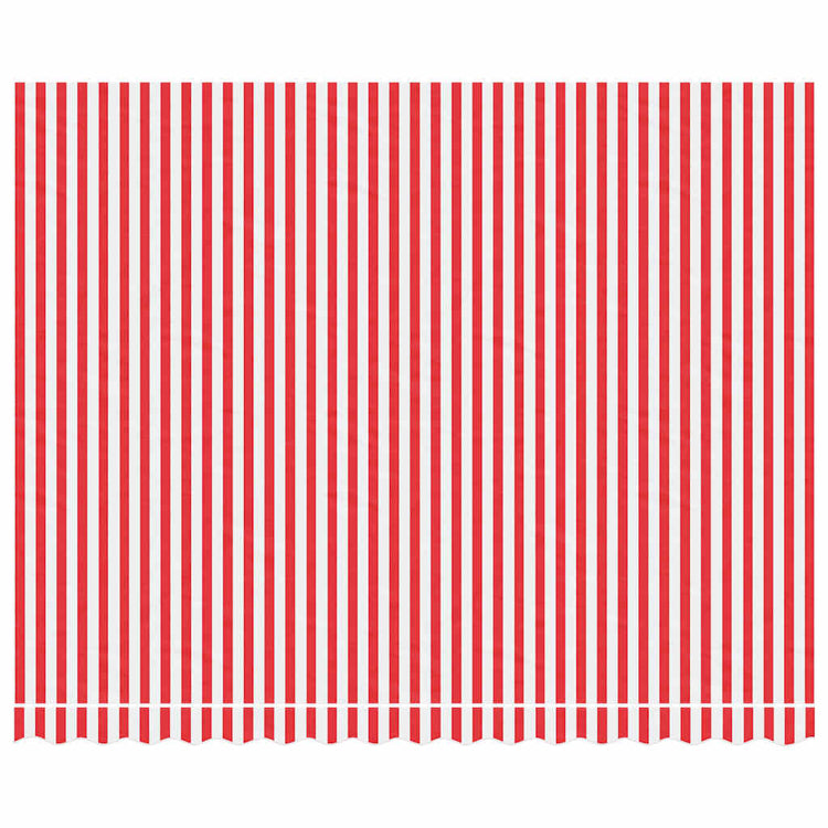 Vidaxl vervangingsdoek voor luifel gestreept 4x3 m rood en wit