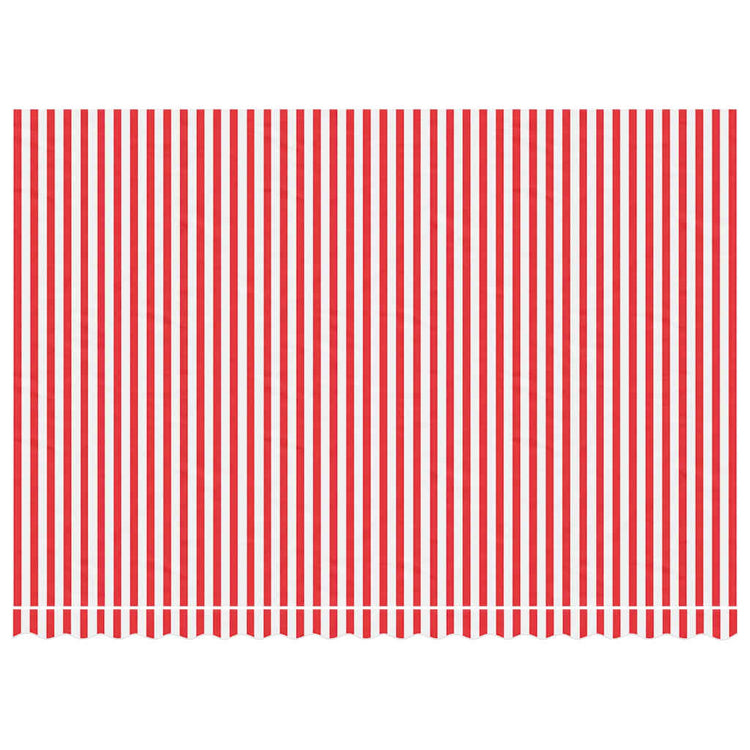 Vidaxl vervangingsdoek voor luifel 450x300 cm polyester rood en wit
