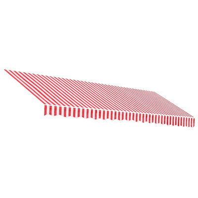 Vidaxl vervangingsdoek voor luifel 450x350 cm polyester rood en wit