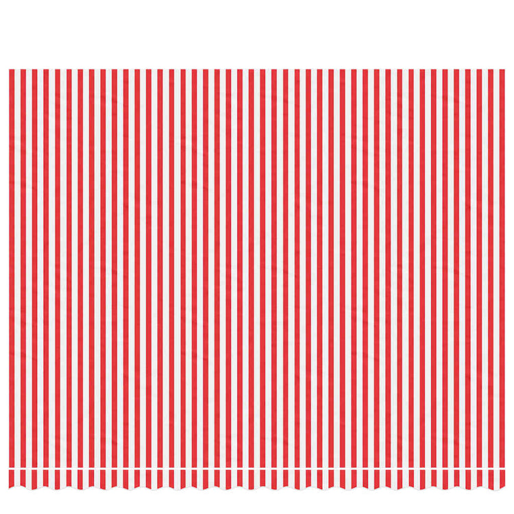 Vidaxl vervangingsdoek voor luifel 450x350 cm polyester rood en wit