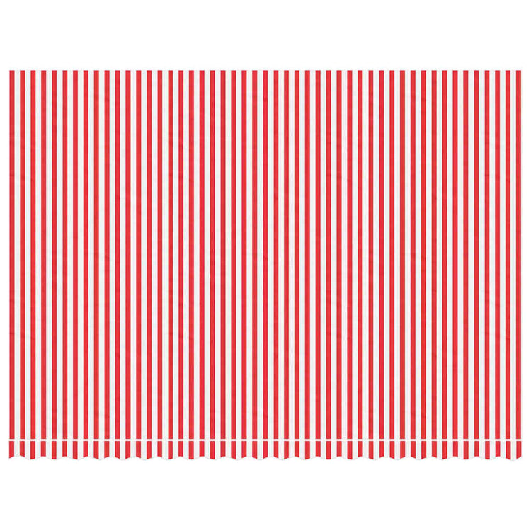 Vidaxl vervangingsdoek voor luifel gestreept 5x3,5 m rood en wit