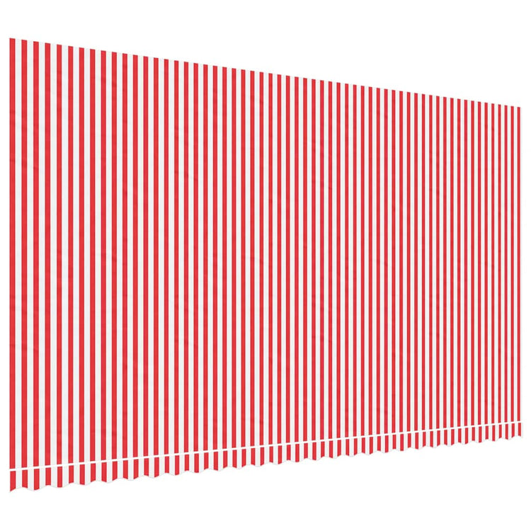 Vidaxl vervangingsdoek voor luifel 600x350 cm polyester rood en wit