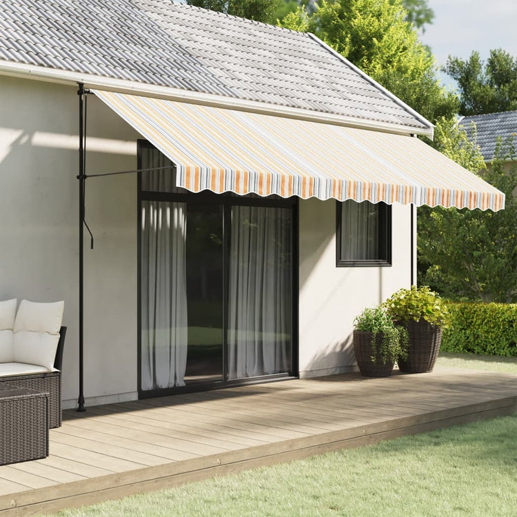 Vidaxl vervangingsdoek voor luifel 450x350 cm polyester meerkleurig