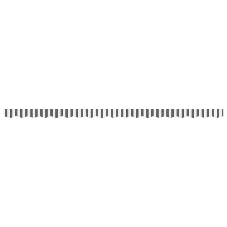 Vidaxl vervangingsdoek voor luifelrok gestreept 450 cm antraciet en wit