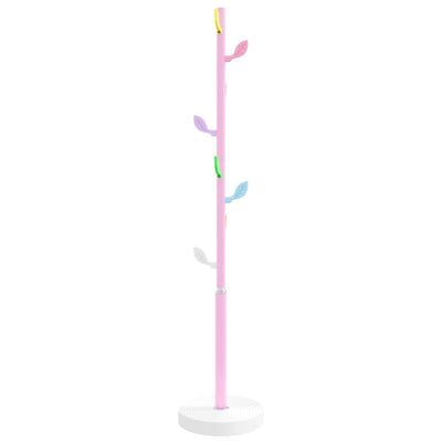 Vidaxl kapstok 172 cm gepoedercoat ijzer roze