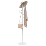 Vidaxl kapstok 183 cm gepoedercoat ijzer wit - afbeelding 1